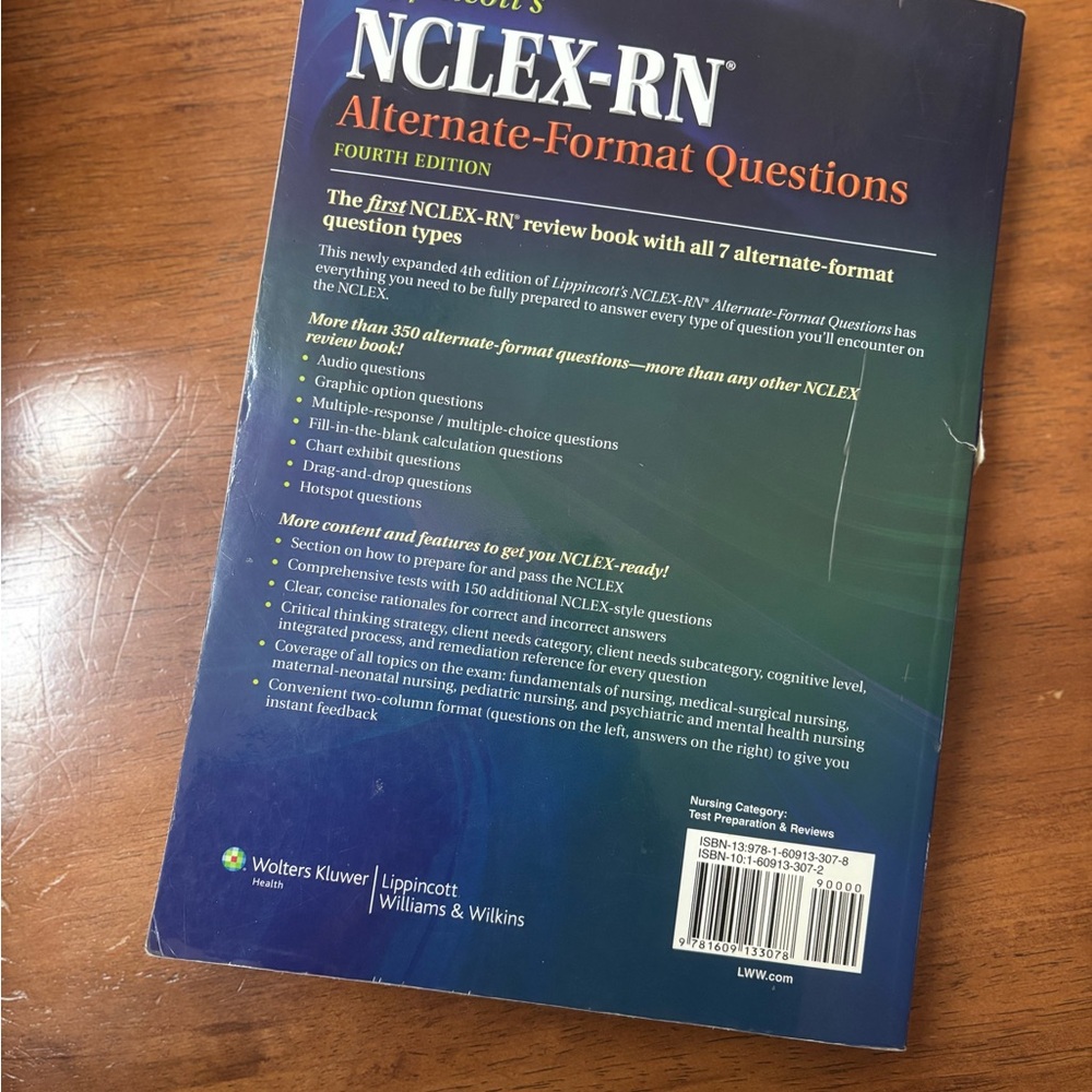 Lippincott’s NCLEX-RN Alternate-Format Questions Study Guide - Fourth Edition - Picture 4 of 4